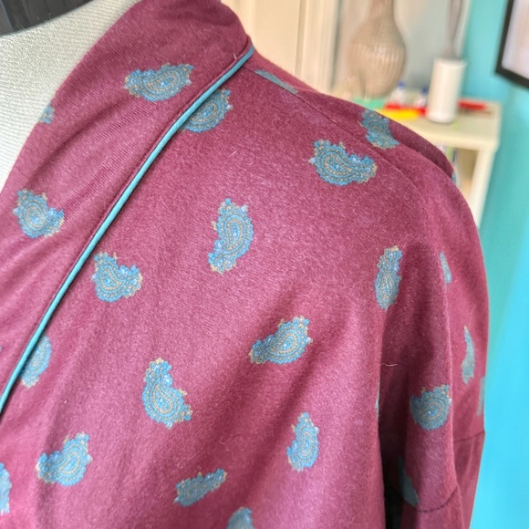 Vintage Bill Blass Paisley Belted Robe (size ONE SIZE) - Picture 3 of 12